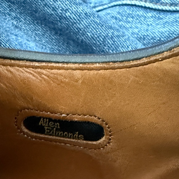 Elegant Black Allen Edmonds Leather Men's Oxfords- Burtons - Picture 10 of 10